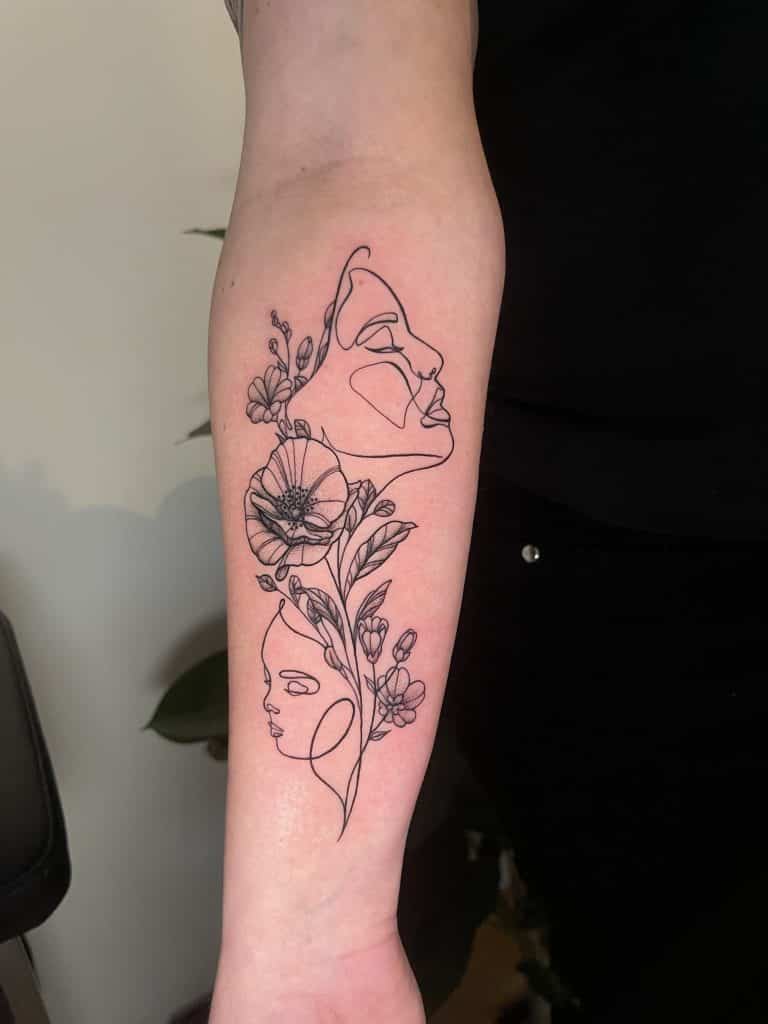 fineline tattoo stil leipzig